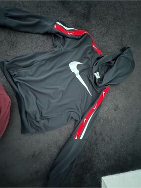 Nike Black Pullover with White Logo Tag